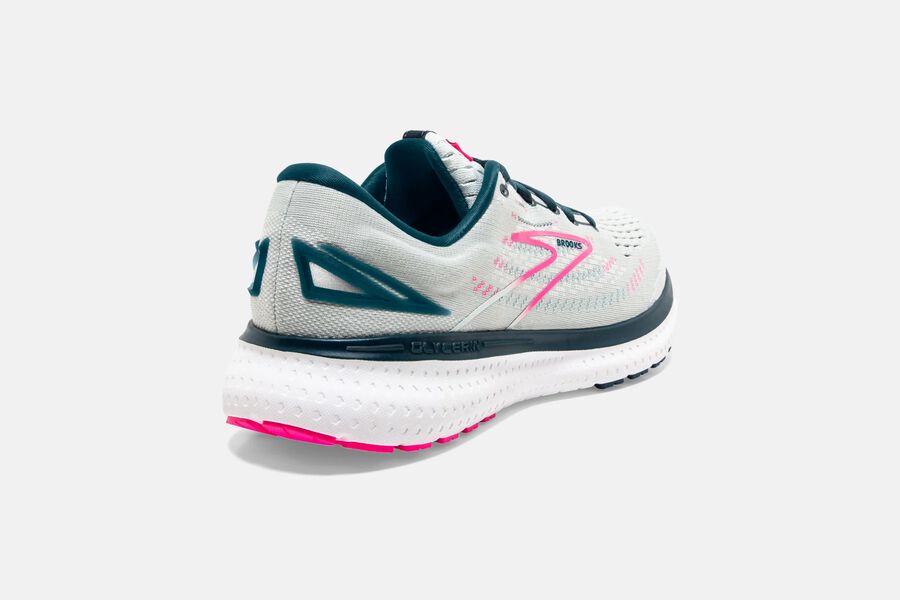 Brooks Running Shoes Womens White/Pink - Glycerin 19 Road - 3426-ZVMLS